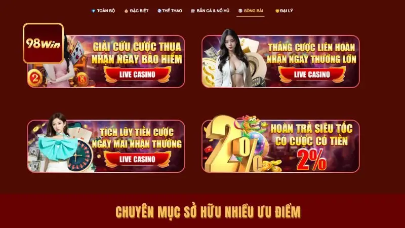 Chuyên mục sở hữu nhiều ưu điểm