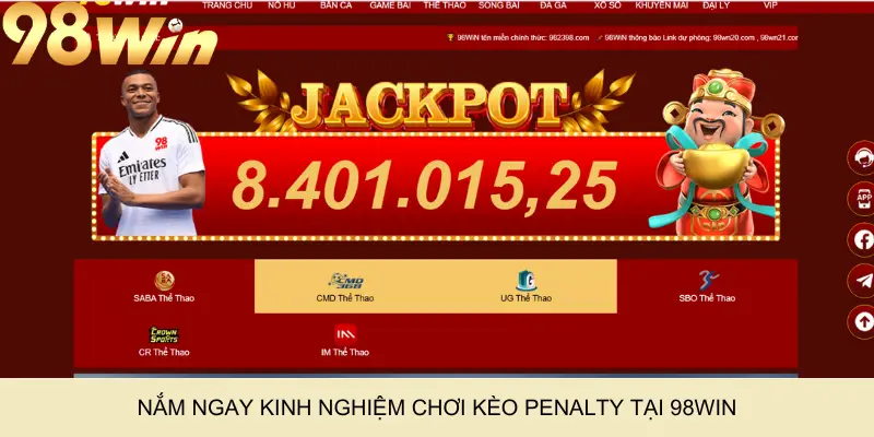 Nắm ngay kinh nghiệm chơi kèo penalty tại 98Win